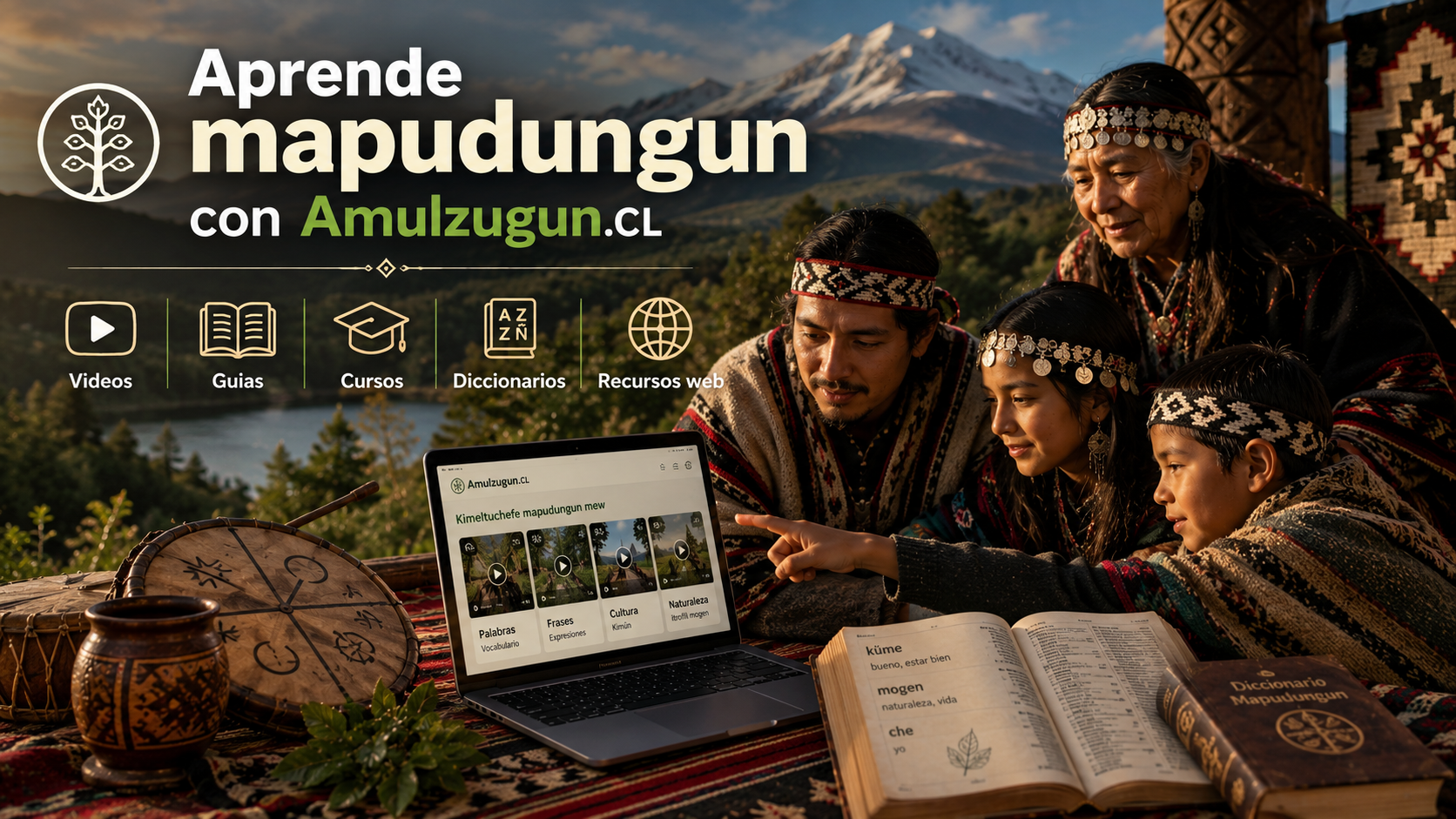 Amulzugun.CL — Plataforma abierta de conocimiento y recursos en Mapudungun