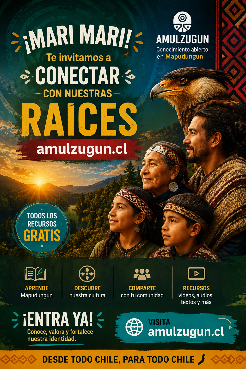 Mari Mari — Conecta con nuestras raíces y aprende Mapudungun