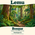 Bosque — ilustración educativa original de Amulzugun.CL