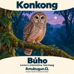 Búho — ilustración educativa original de Amulzugun.CL