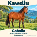 Caballo — ilustración educativa original de Amulzugun.CL