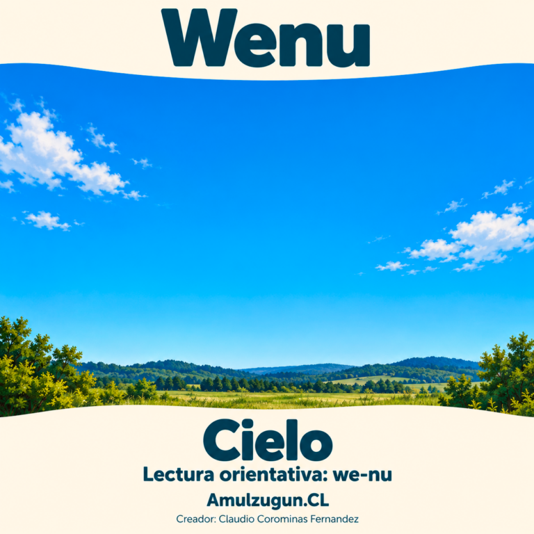 Cielo — ilustración educativa original de Amulzugun.CL