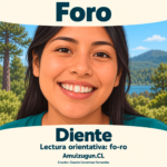 Diente — ilustración educativa original de Amulzugun.CL