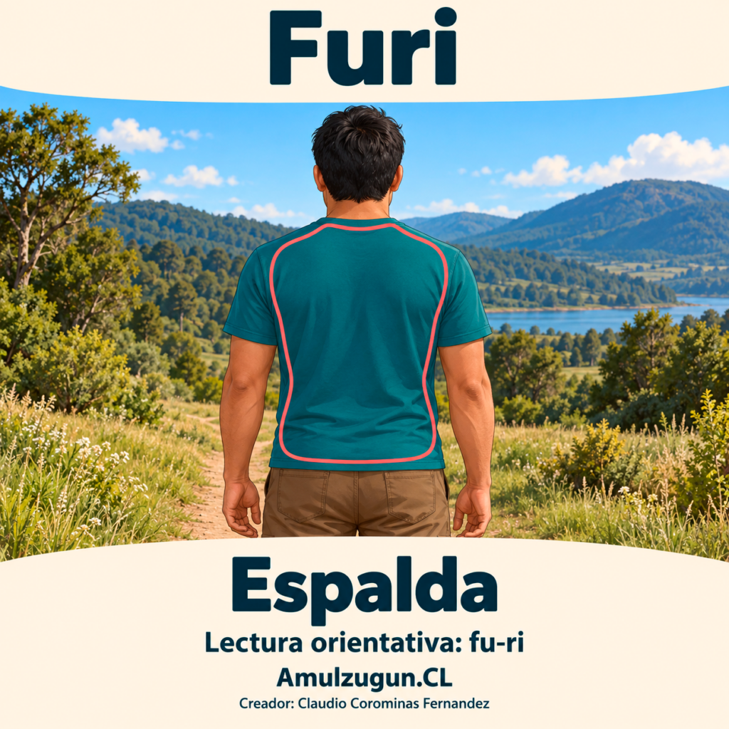 Espalda — ilustración educativa original de Amulzugun.CL