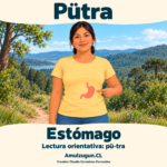 Estómago — ilustración educativa original de Amulzugun.CL