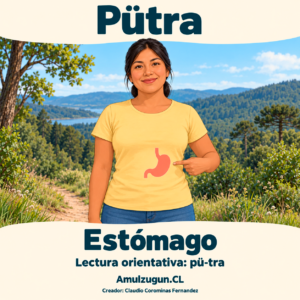 Estómago — ilustración educativa original de Amulzugun.CL