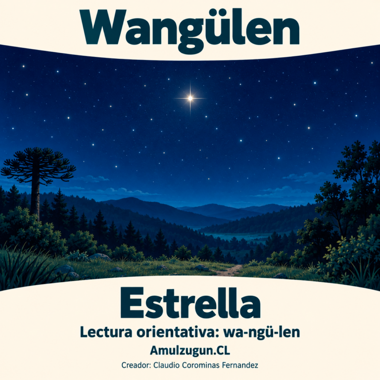 Estrella — ilustración educativa original de Amulzugun.CL