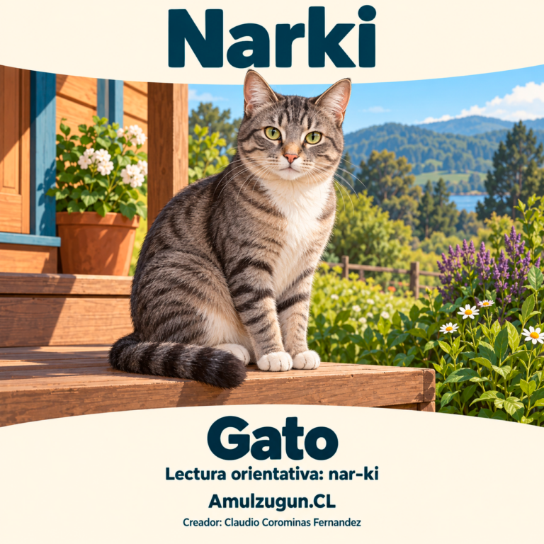 Gato — ilustración educativa original de Amulzugun.CL