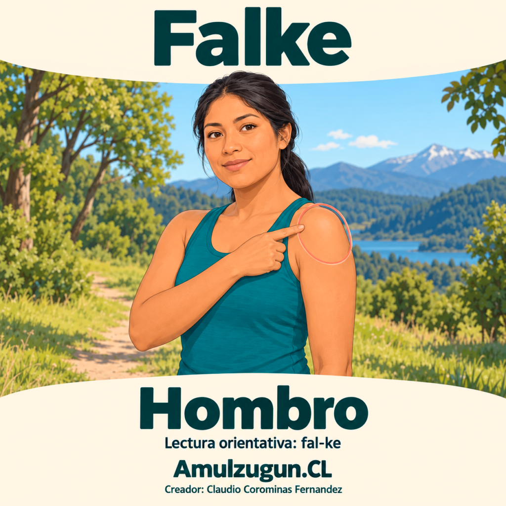 Hombro — ilustración educativa original de Amulzugun.CL