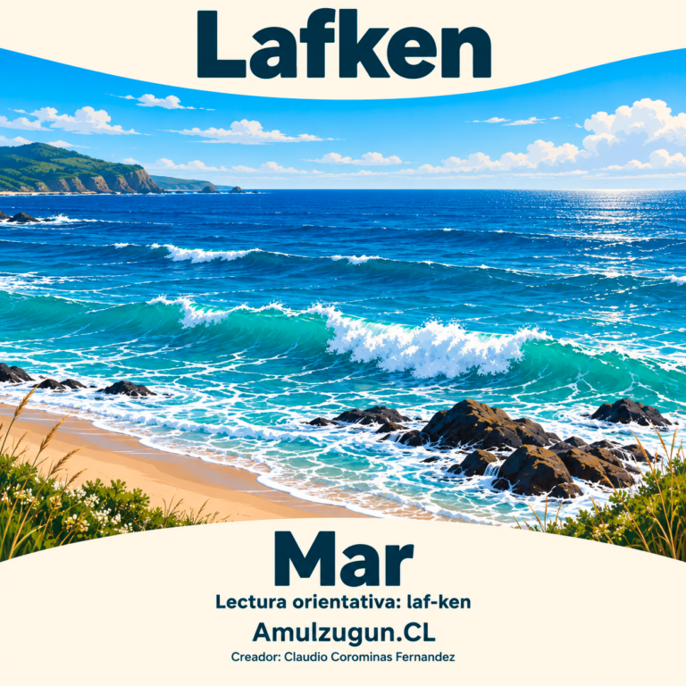Mar — ilustración educativa original de Amulzugun.CL