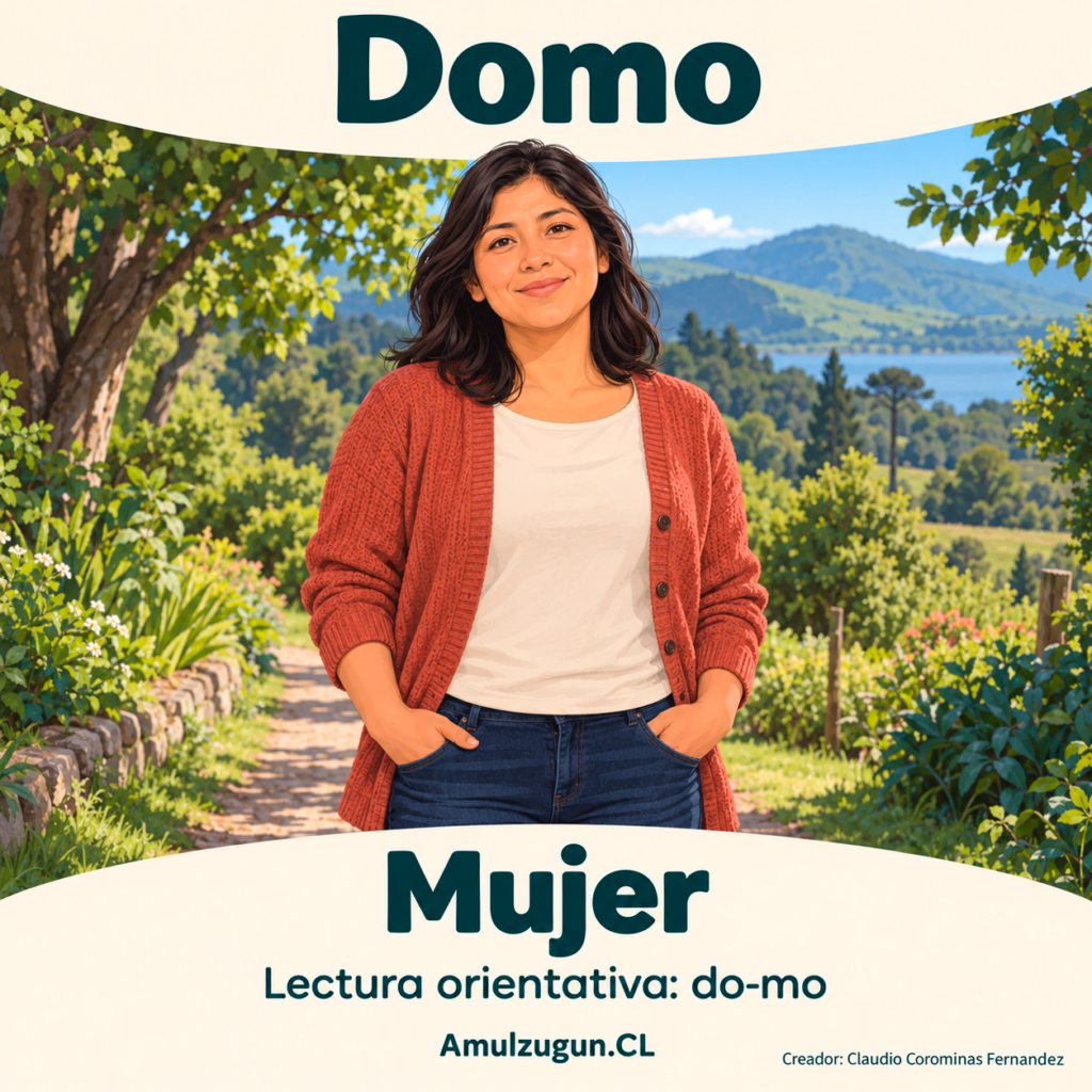 Mujer — ilustración educativa original de Amulzugun.CL