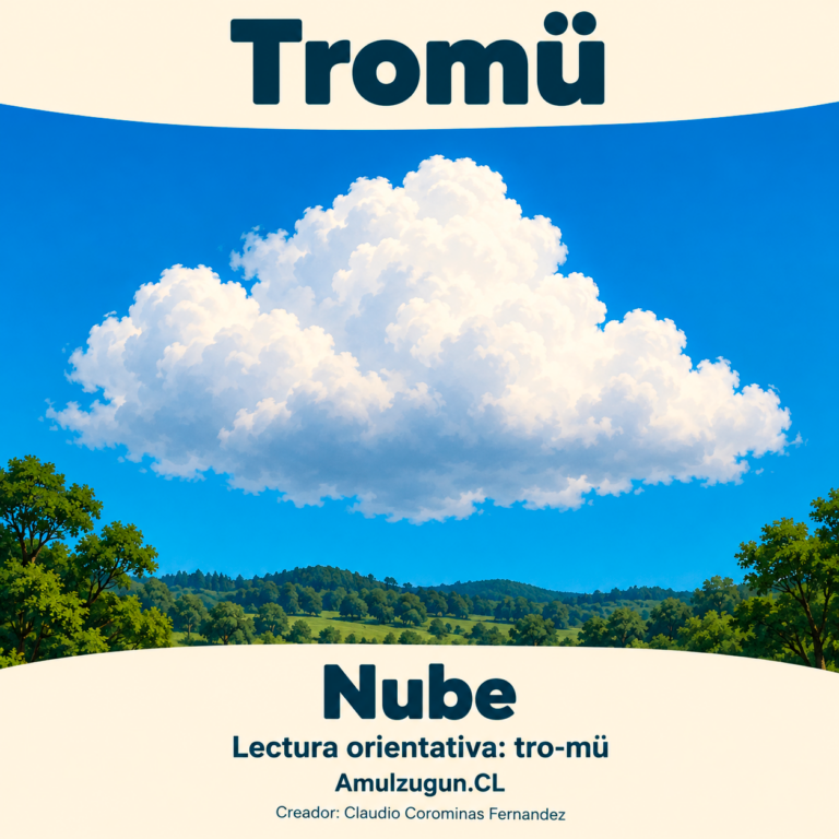 Nube — ilustración educativa original de Amulzugun.CL