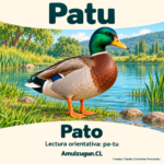 Pato — ilustración educativa original de Amulzugun.CL