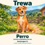 Perro — ilustración educativa original de Amulzugun.CL