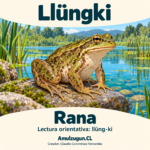 Rana — ilustración educativa original de Amulzugun.CL