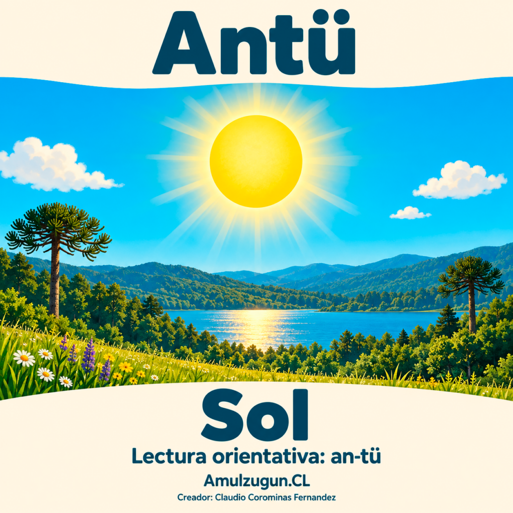 Sol — ilustración educativa original de Amulzugun.CL