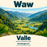 Valle — ilustración educativa original de Amulzugun.CL