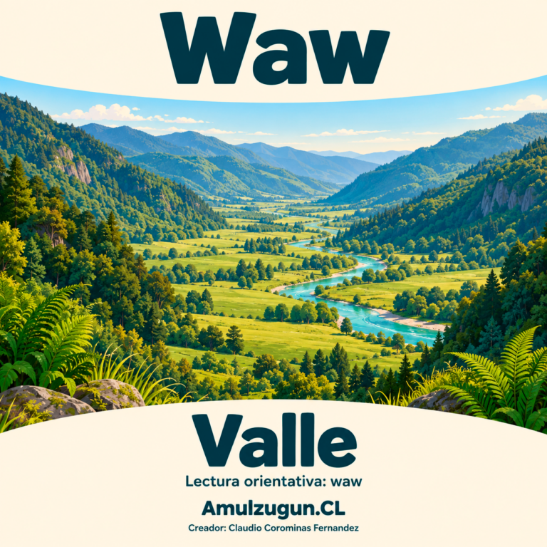 Valle — ilustración educativa original de Amulzugun.CL