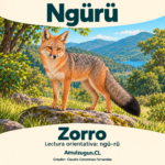 Zorro — ilustración educativa original de Amulzugun.CL