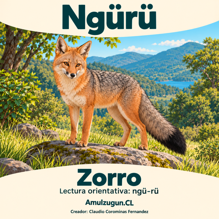 Zorro — ilustración educativa original de Amulzugun.CL